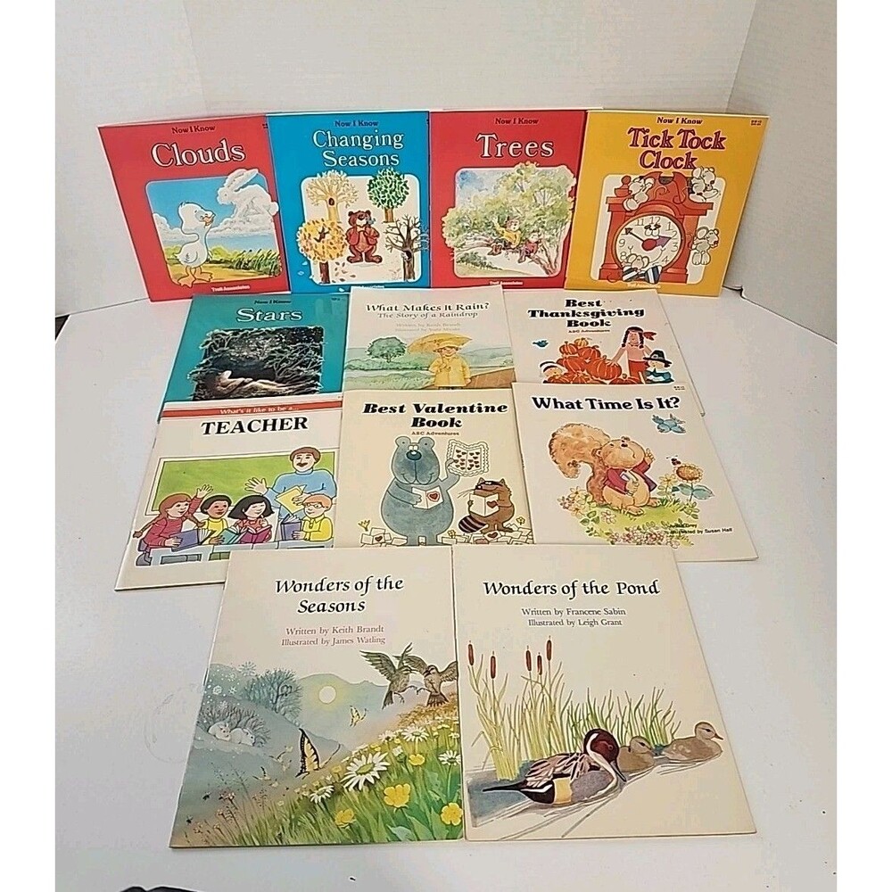 VINTAGE 1980's TROLL CHILDREN BOOK NOW I KNOW FIRST READER PAPERBACK LOT 12